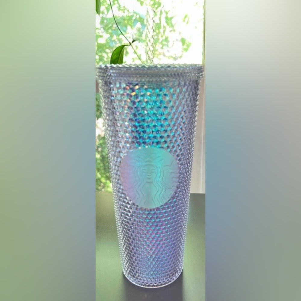 Starbucks Unicorn Iridescent Dichroic Studded Bling Venti Tumbler - Picture 12 of 13